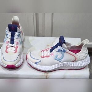 G/FORE White and Pink Athletic Shoes 8.5.